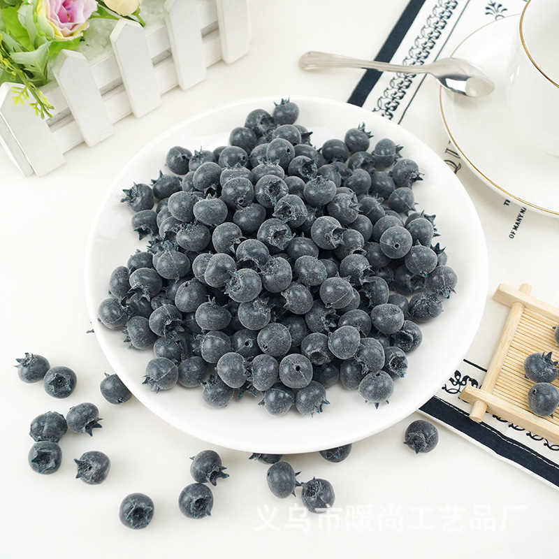 Simulation Blueberry Raspberry fake with Frost blueberry model photography props DIY cake blueberry decoration accessories