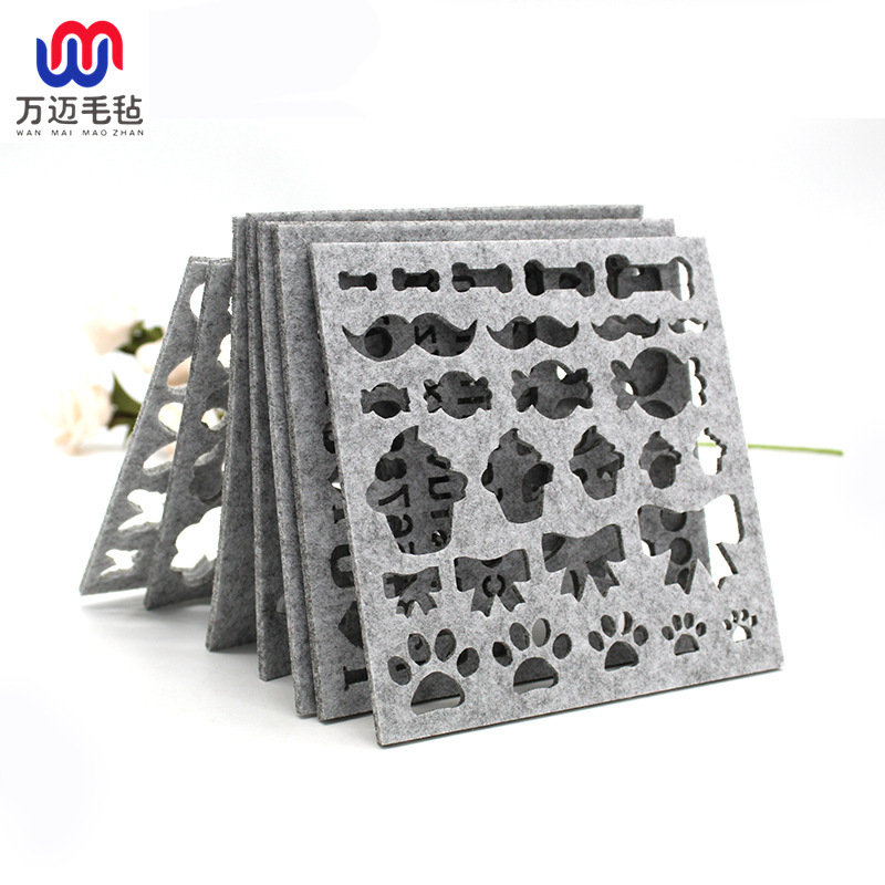 Wool Felt Poke Needle Felt Mold Template DIY Wool Felt Material Package Poke Music DIY Model Custom Pattern