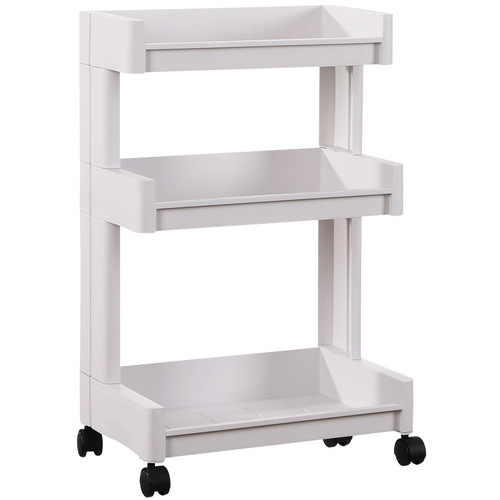 Mobile bathroom storage rack, bathroom rack, bedroom bathroom bathroom storage rack, multi-layer plastic household products