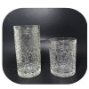 Pressing flower transparent glass whiskey cup white wine glass glass spirits glass transparent glass white embryo mosaic