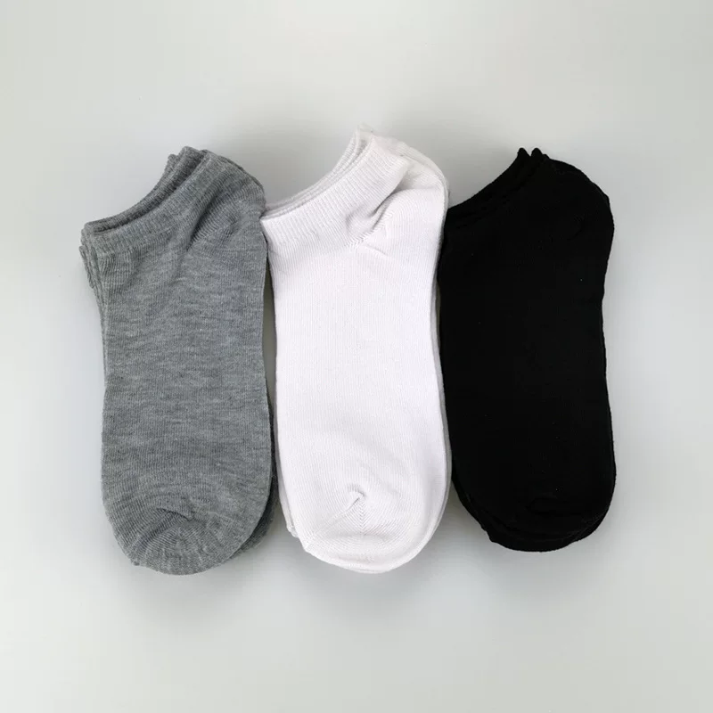 [Processing Customized] Мужские мужские короткие лодочные модель однотонный светлый носки мужские носки