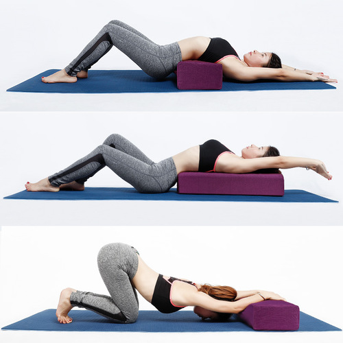 Yoga Cushion Professional Iyengar Accessory Yoga High-Elastic Shoulder Handstand Cushion Yin Yoga Cushion Buckwheat Pillow