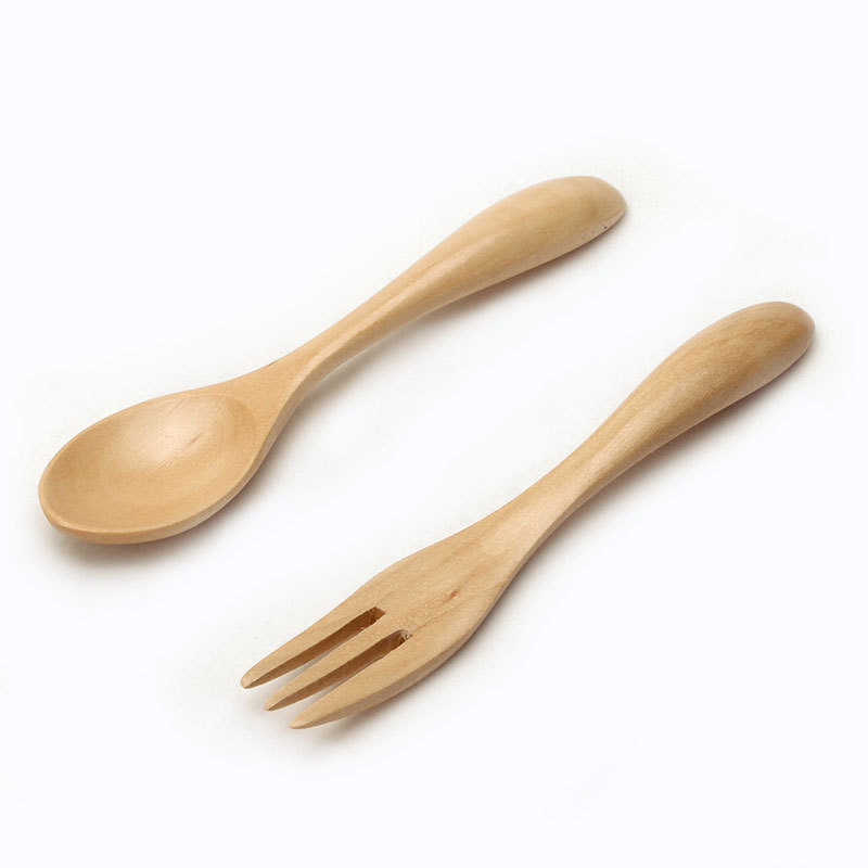 Cuchara de madera pequeña para niños mini cuchara de madera creativa cuchara de madera multiusos en stock gran cantidad Congusted