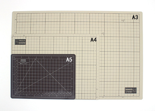 Junesix cutting pad, two-color double-sided cutting board, student model A4 knife board, engraving pad