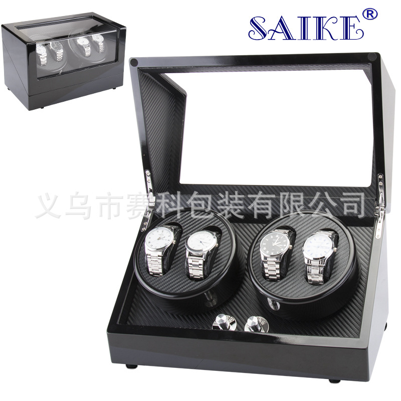 现货批发烤漆5档可调4表位机械表自动上链摇表器家用电动转表器盒