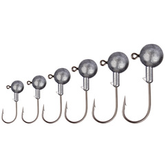 Weihai Lead Head Jig Lure Hook Round Lead Head Curved Shank Hook 20 pcs/Bag Fishing Hook Cross-border Weihai Fishing Tackle