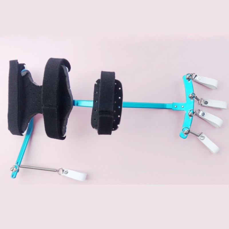 Dedo fuerza rehabilitación entrenamiento dedo separador muñeca dedo fuerza ejercicio equipo primavera dedo placa marco