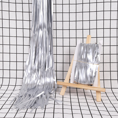 1*2m factory direct supply matte matte rain curtain birthday wedding background wall layout party decoration rain curtain