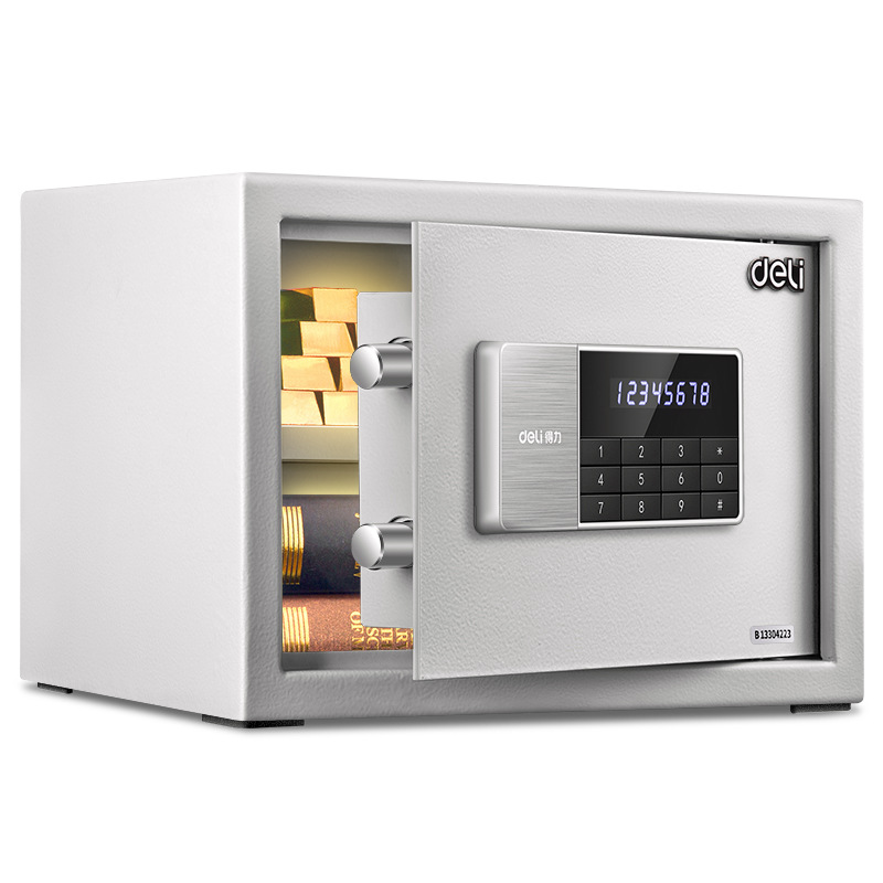 Caja Fuerte Doméstica Pequeña 92619 de Acero Inoxidable Antirrobo con Alarma image 1