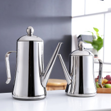 家用304不锈钢油壶厨房装油瓶酱油瓶调味瓶香醋壶防漏大容量油罐