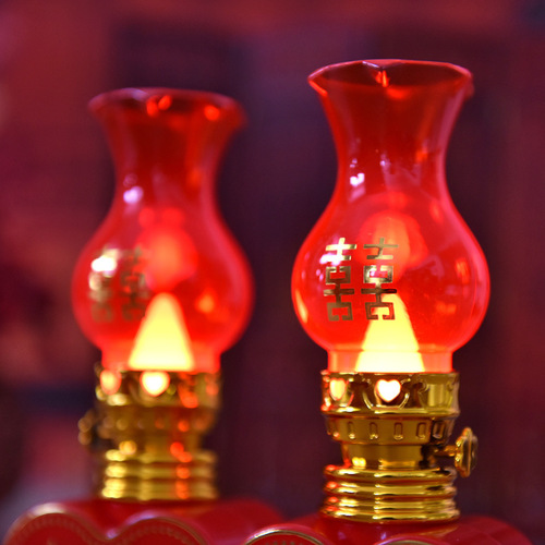 Wedding room creative supplies eternal love heart LED electronic candle light bridal chamber flower candle wedding electric candle