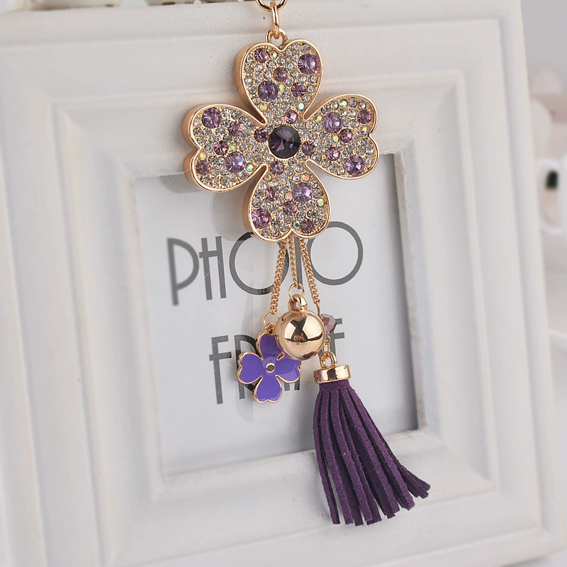 Creative lucky clover, модный брелок для ключей, украшение сумки, подвеска, корейский стиль, оптовая продажа