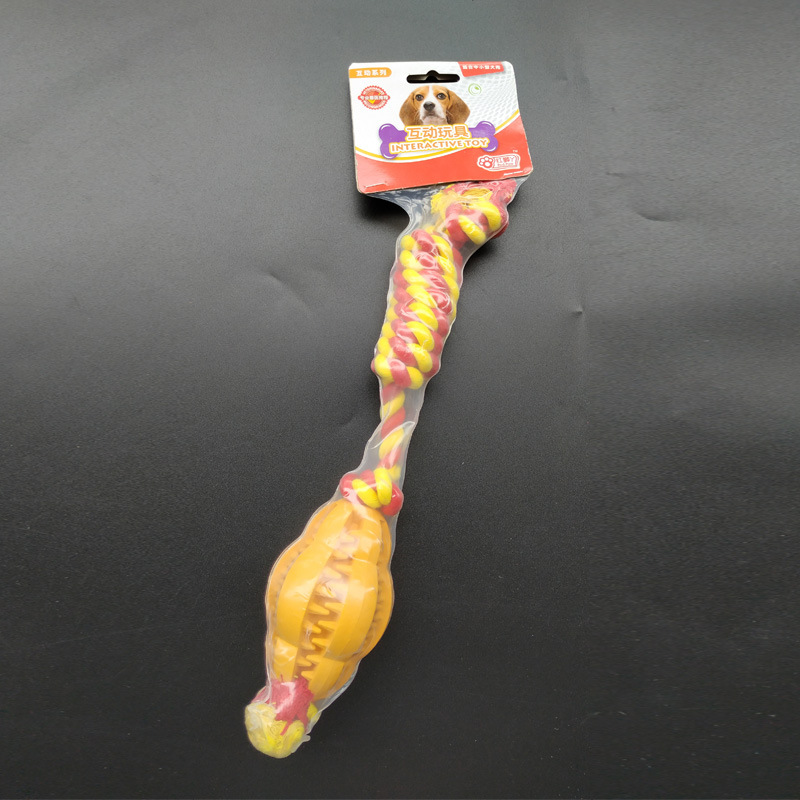 Red Footed Rubber Pet Toy Dog Interactive Football Teething Supplies Pet Dog Rubber Dog Toy