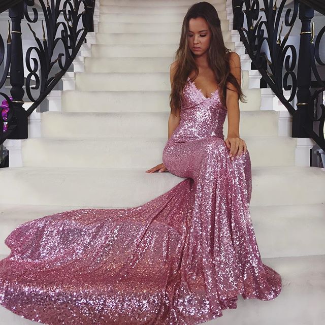 Vestido de Noche Sexy con Tirantes Finos y Lentejuelas, Estilo Europeo y Americano, Nuevo Verano 2025, para Mujer, Estilo Amazon y eBay