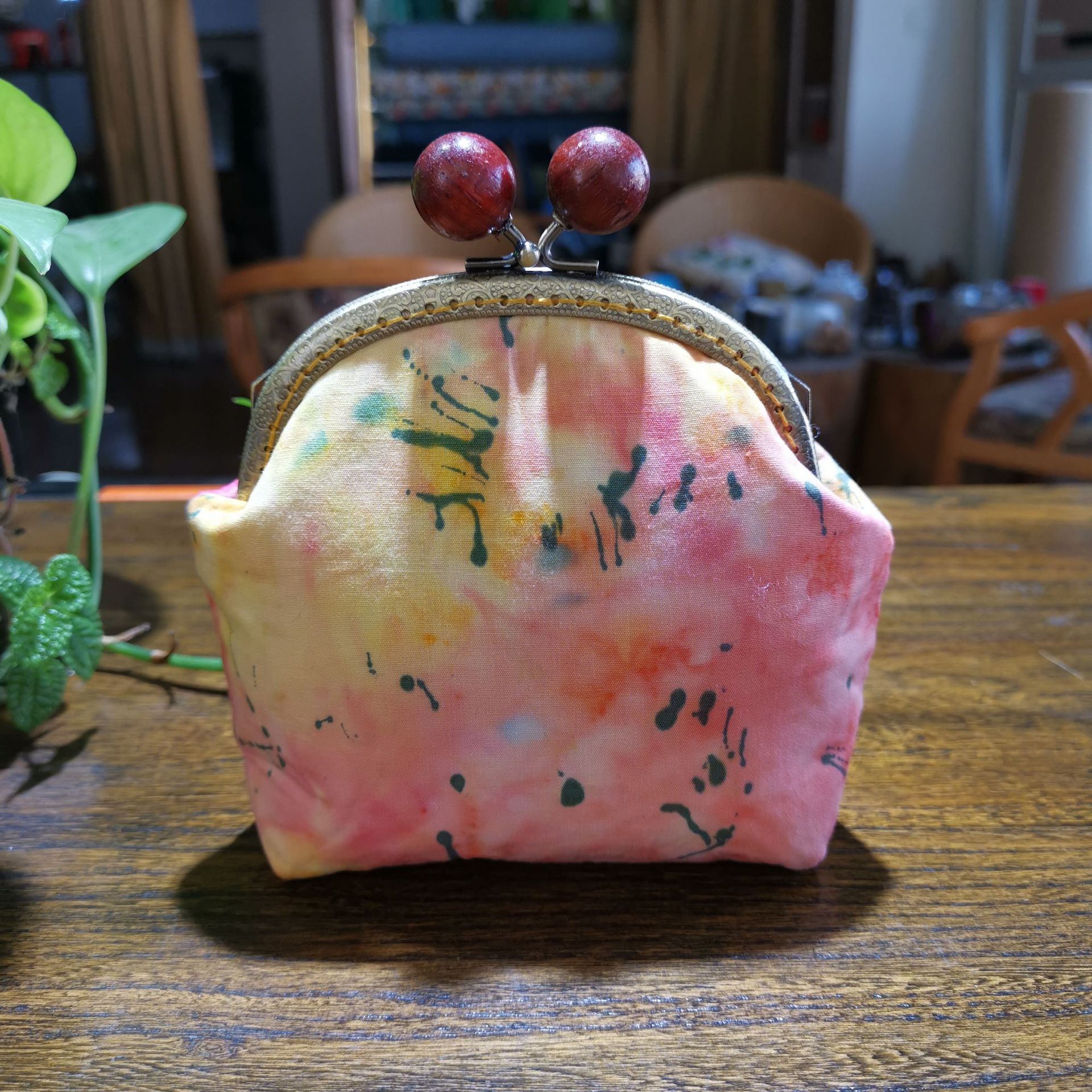 Nuevo estilo creativo hecho a mano diy billetera boca bolsa de oro bolsa de almacenamiento de material auto-bordado bolsa de patchwork bolsa de mensajero