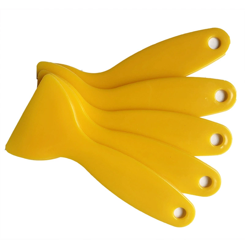 Шпатель для ремонта стен, инструмент для нанесения автомобильной пленки, инструмент для нанесения защитной пленки на телефон, длинный желтый шпатель в форме тыквы для грузовиков.