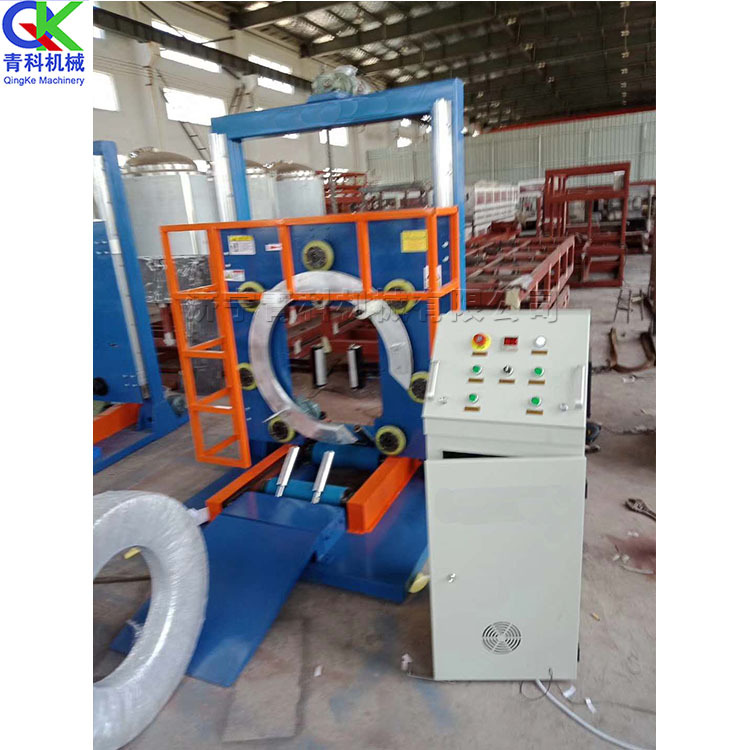 地暖管包装机 PE管PP管PVDF管包裹机 钢圈缠绕机软管水管包装机