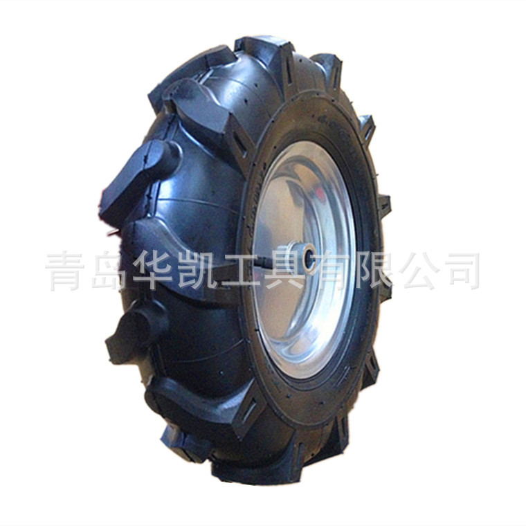 16寸人字充气轮 搅拌机园林喷雾剂机小型农用车充气轮4.80/4.00-8