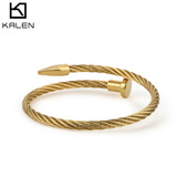 Стальная проволка, браслет, металлический аксессуар из нержавеющей стали, прямые продажи с завода, новая коллекция, европейский стиль, простой и элегантный дизайн