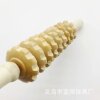 Temple Fair Hot Selling Wood Made White and Red Abdomen Nine Wheel Massage Massage Roller Wheel Massage Scenic Spot wholesale