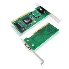 厂家批发台式机电脑PCI-E显卡扩展卡转VGA口ATI XL8MB9孔转接卡