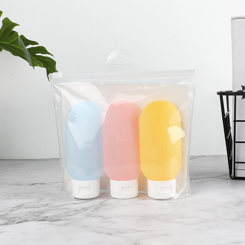 Langwei manguera apretón sub-botella de loción bolsa de lavado traje de viaje champú limpiador facial Gel de Ducha