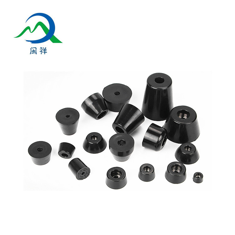 【闽祥供应】螺丝固定橡胶脚垫11*9*4.2mm 异形防滑自粘橡胶垫