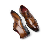 Частный обычай 2025 новый стиль Brock Oxford Derby Shoes Formal Leather Shoes Men's Fashion's Gentleman's Office