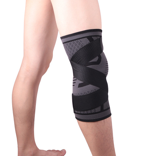 New Compression Knit Sports Knee Support for Badminton Running Fitness Outdoor Hiking Knee Support Cross-border