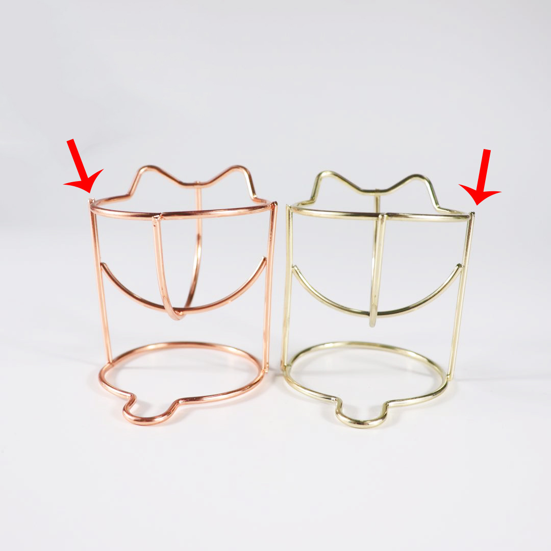 Garra de pollo lindo estrella de metal puff soporte maquillaje bandeja de huevo galvanoplastia maquillaje estante de almacenamiento de huevo