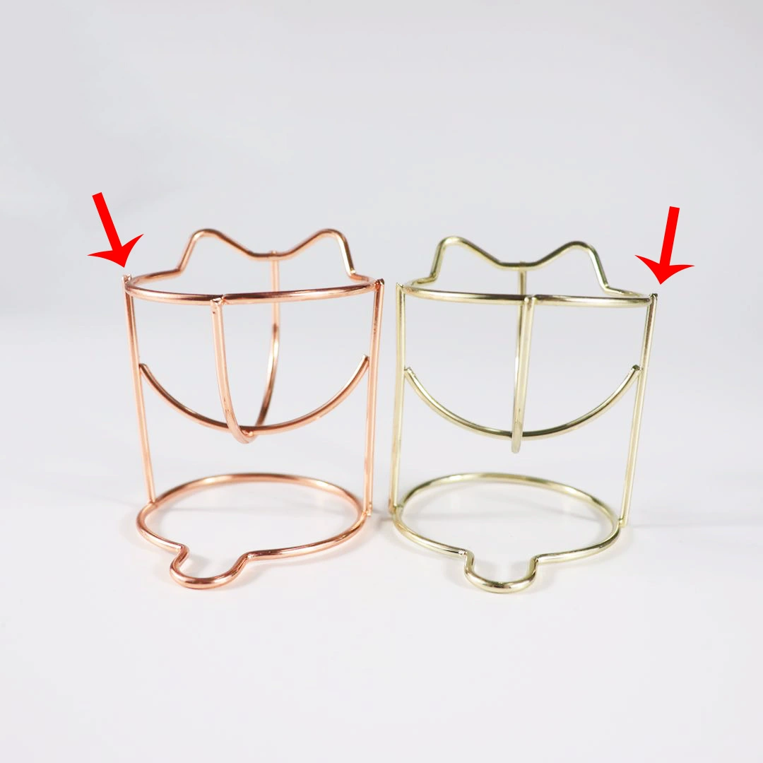 Милый куриный коготь тыквы звезды металла слоеного кронштейн макияж Яйцо Лоток гальванических макияж яйцо стойку хранения