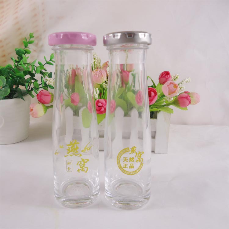 耐高温精白l120ml高档燕窝瓶饮料玻璃瓶小鲜炖燕窝玻璃瓶批发