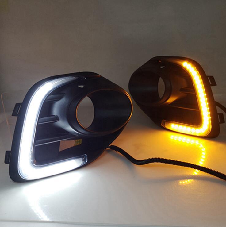 Aplicable a Mitsubishi Lancer Luz de marcha diurna modificado LED conjunto de luz antiniebla de 16 a 17 a 18