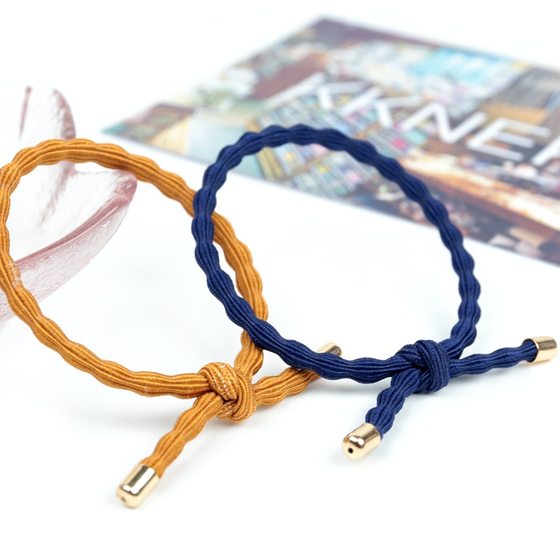 Korea KKNEKKI headdress brand direct base rubber band lotus root section tie rope bubble hair rope knot hair ring