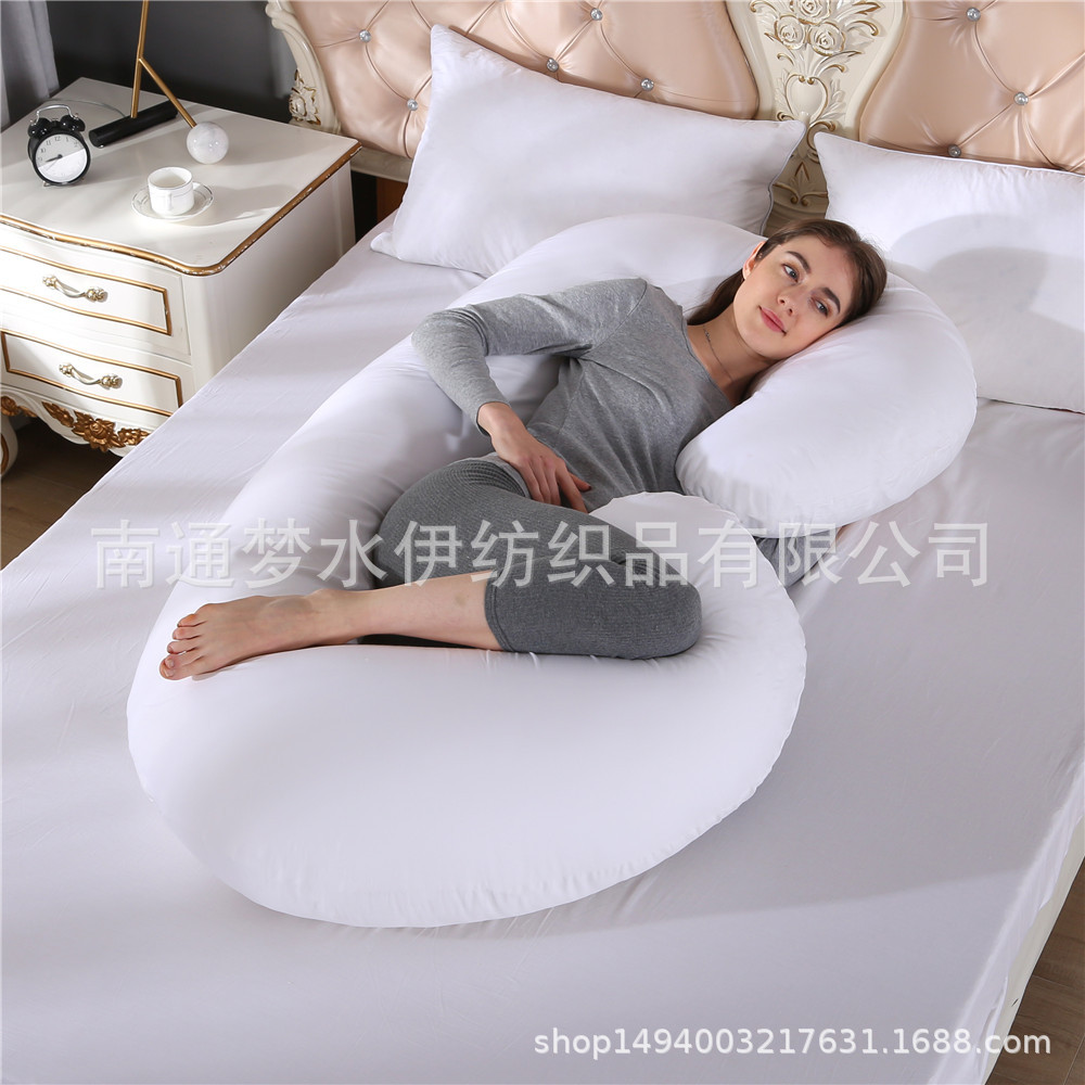 Amazon entidad transfronteriza almohada de maternidad almohada de la cintura lado almohada para dormir gran almohada de maternidad tipo C funda de almohada fábrica venta al por mayor