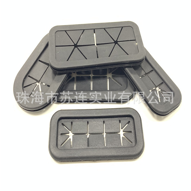 电脑机箱椭圆形过线套 机械用方形防尘硅胶护线圈环保橡胶制品