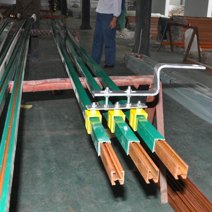 JDU-HT-500A单级铜滑触线,钢铁厂煤场行车用安全滑线