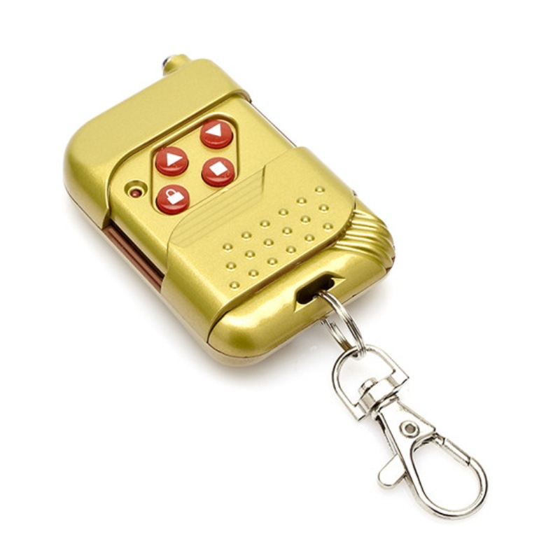 土豪金315遥控器,350频率卷帘门拨码加配433遥控远距离控制伸缩门