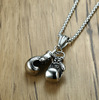 Necklace hip-hop style, accessory, metal pendant, European style