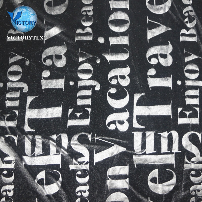 时尚女装晚礼服旗袍面料针织经编涤氨纶弹力3D压花丝绒韩国绒布