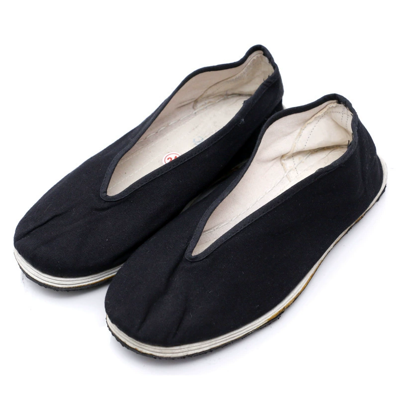 3520 Мужская Тканевая обувь с круглым ртом Туфли со старыми головами Юань Многослойная Нижняя Тканевая обувь Ленивая обувь Противоскользящая подошва