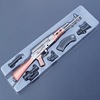 Jedi Gatalion Heping Battle Ground weapon M24 AKM M416 98K AWM Gun Model Skin Skin Keychain