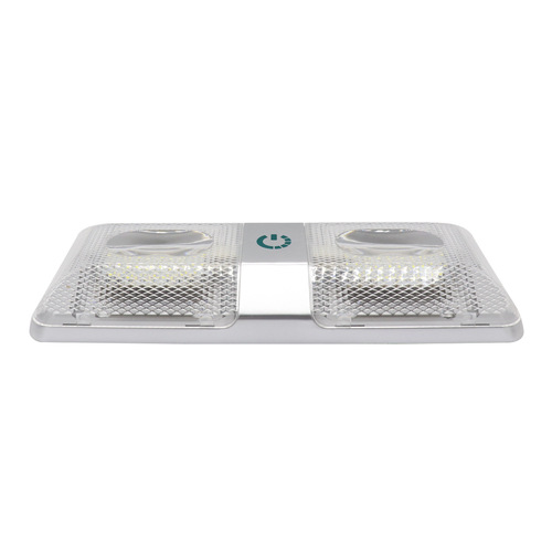 48LED double lamp white light stepless touch dimmable car reading lamp 6000-6500k dropshipping