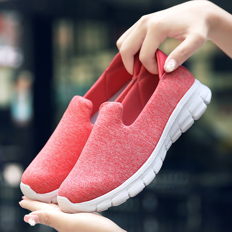 Cross-Border Wish Export New Slip-On Shoes Mother's Shoes Large Size Nurse Shoes Lazy Shoes Middle-Aged and Elderly Shoes Walking Shoes for Women Cross-Border Wish Export New Slip-On Shoes Mother's Shoes Large Size Nurse Shoes Lazy Shoes Middle-Aged and Elderly Shoes Walking Shoes for Women