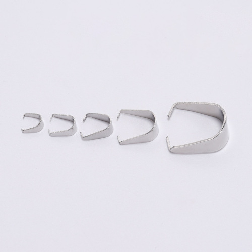 Stainless steel melon seed clip buckle pendant buckle DIY necklace jewelry accessories pendant clip buckle necklace end clip