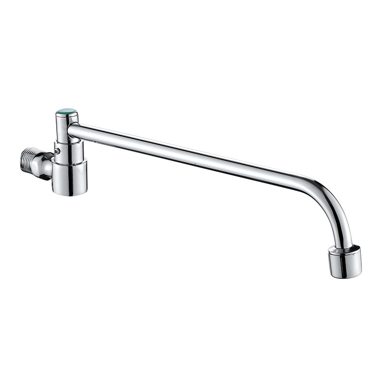 4 points semi-automatic swing single cold faucet hotel kitchen stove faucet stove into the wall swing faucet