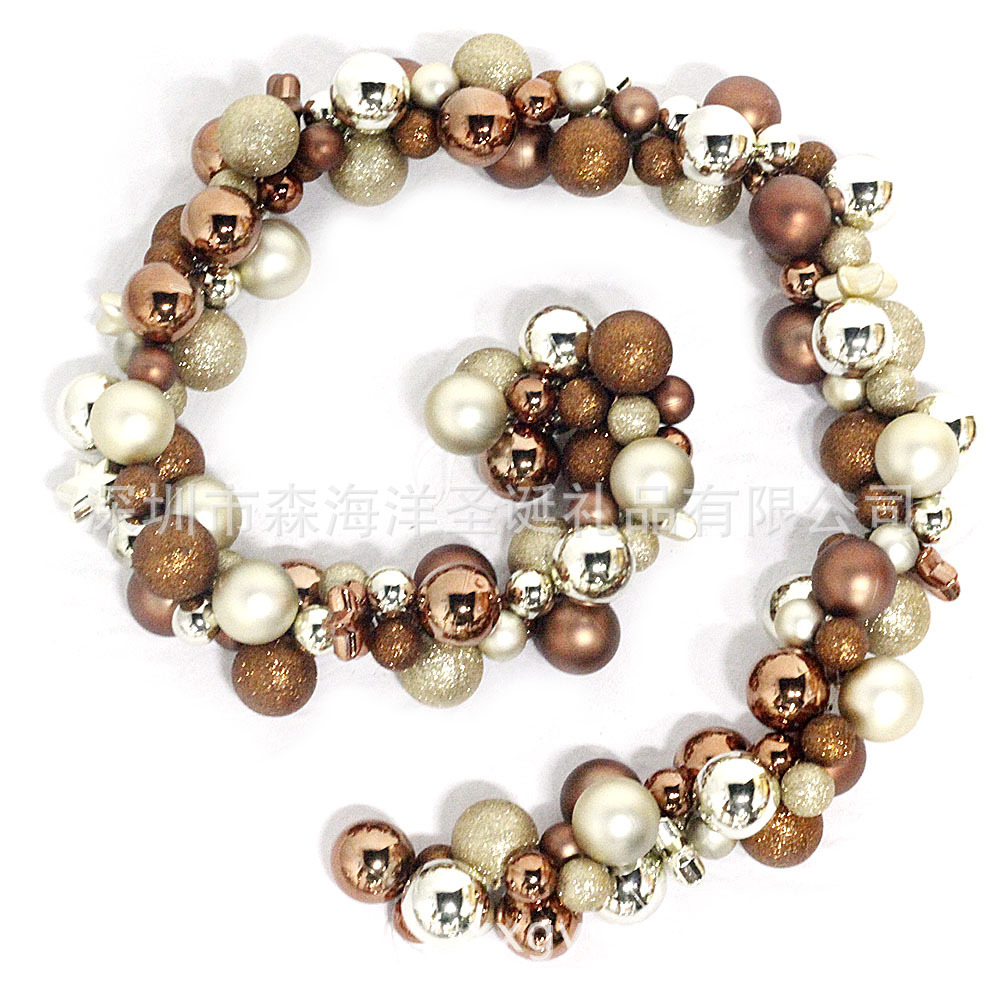 Venta Directa de fábrica Nueva hermosa Bola de galvanoplastia ratán Navidad decoración personalizable BOLA DE Navidad Ratán