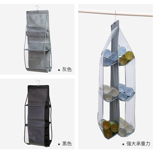 Thickened fabric dust bag, wall-mounted storage bag, double-sided bread storage hanging bag, wardrobe hanging storage bag