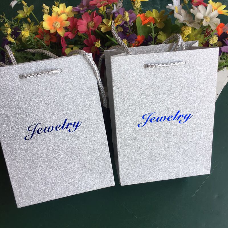 New Jewelry Packaging Bag Gift Bag Jewelry Handbag Small Paper Bag Gold and Silver Onion Paper Bag