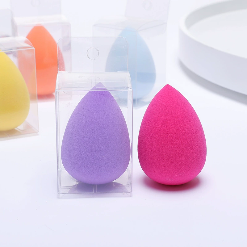 Губка для макияжа каплевидная Beauty Sponge Drop-Shaped, без латекса PU, водяная капля Puff 6×8 см, случайные цвета